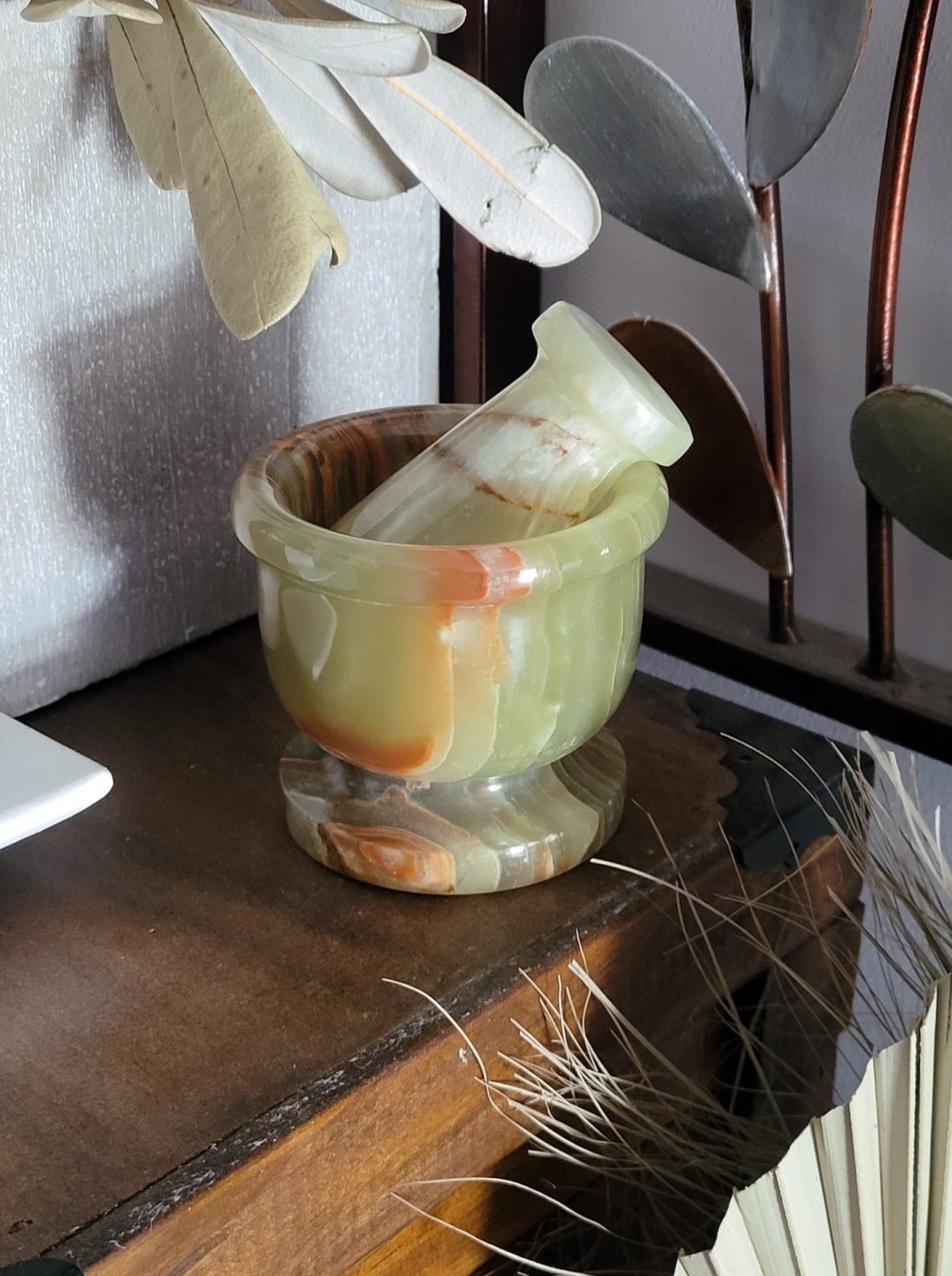 MORTAR & PESTLE Green Onyx My Magick Cauldron