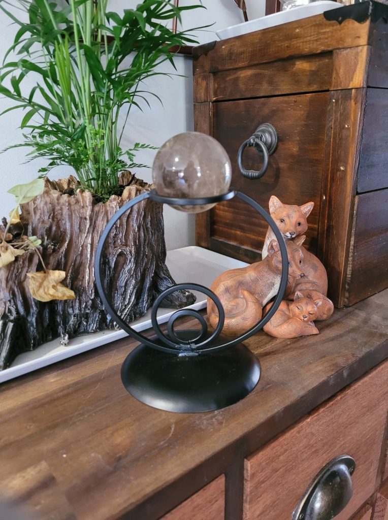 WROUGHT IRON DISPLAY STAND for Sphere My Magick Cauldron